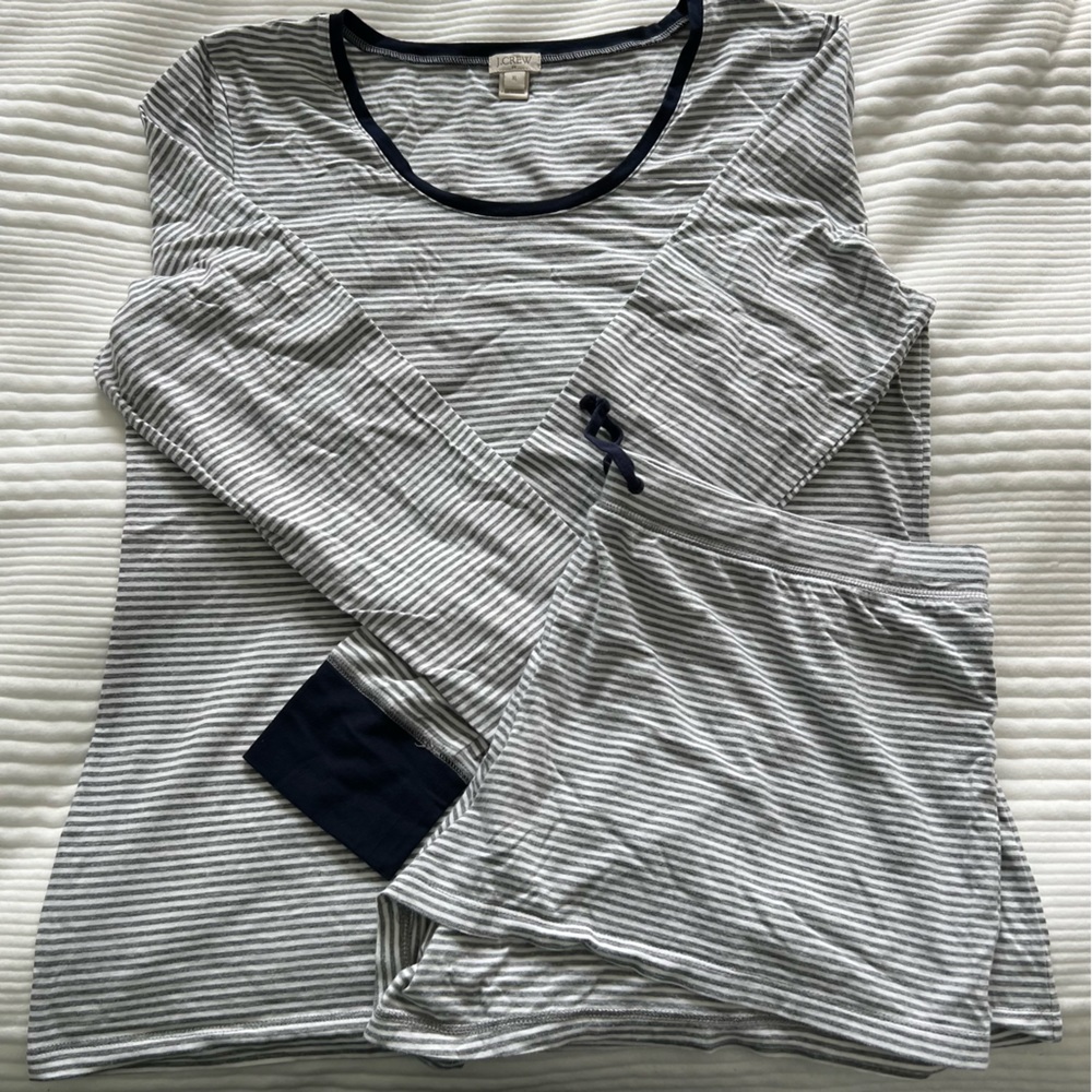 J.Crew Striped Pajama Set